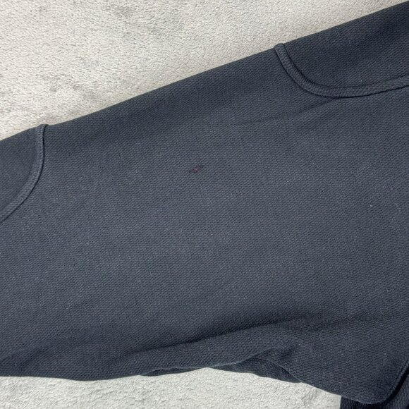 HARLEY DAVIDSON MOTORCYCLES Mens Fleece Thermal 1/4 Zip Black Pullover Mockneck - Picture 6 of 9